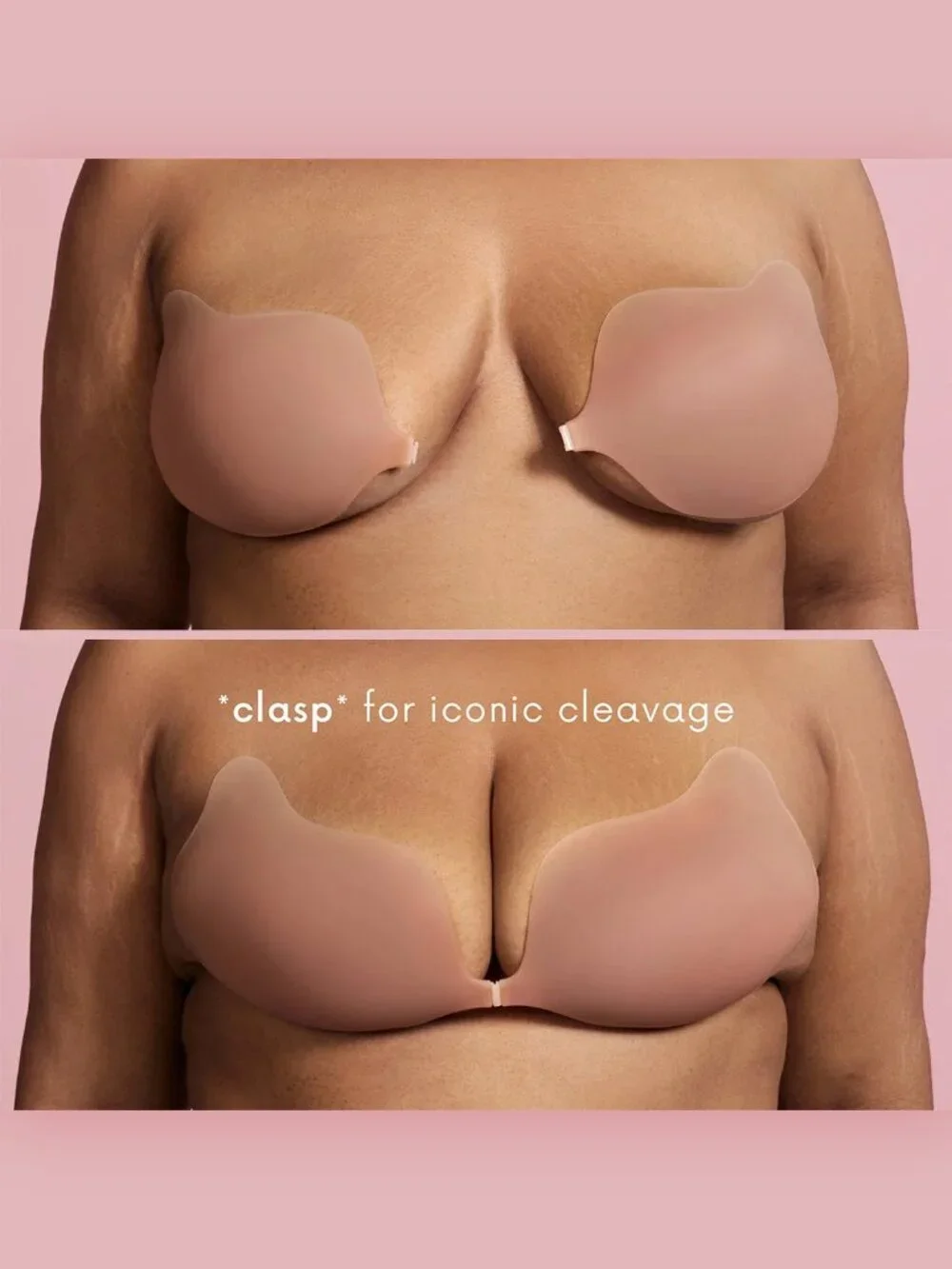 CAKES BODY Cleavage Reusable Stick-On Push-Up Bra - Size XXL